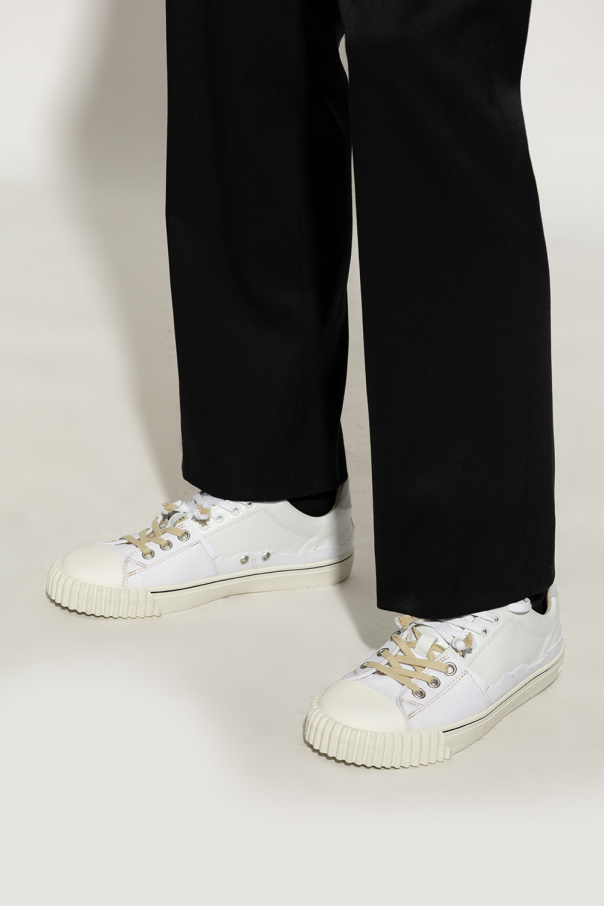 スニーカー MAISON MARGIELA WHITE NEW EVOLUTION SNEAKERS New Evolution leather high-top sneakers in white - Maison